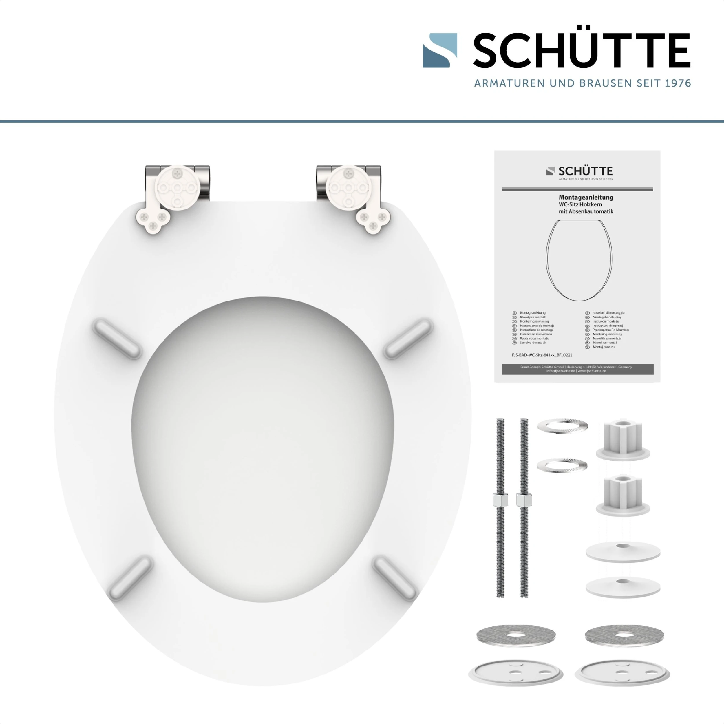 Schütte MDF WC Sitz WHITE Mit Absenkautomatik 6 Schütte MDF WC Sitz WHITE Mit Absenkautomatik – Bild 6
