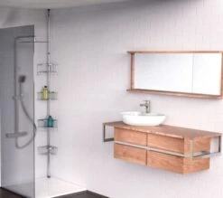 Eisl Teleskop Duschregal Mit 4 Duschkörben Chrom -Black & Decker 2475703000 prod 003