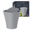 Eisl Kosmetikeimer Bad 8,5 Liter Mit Schwingdeckel Grau