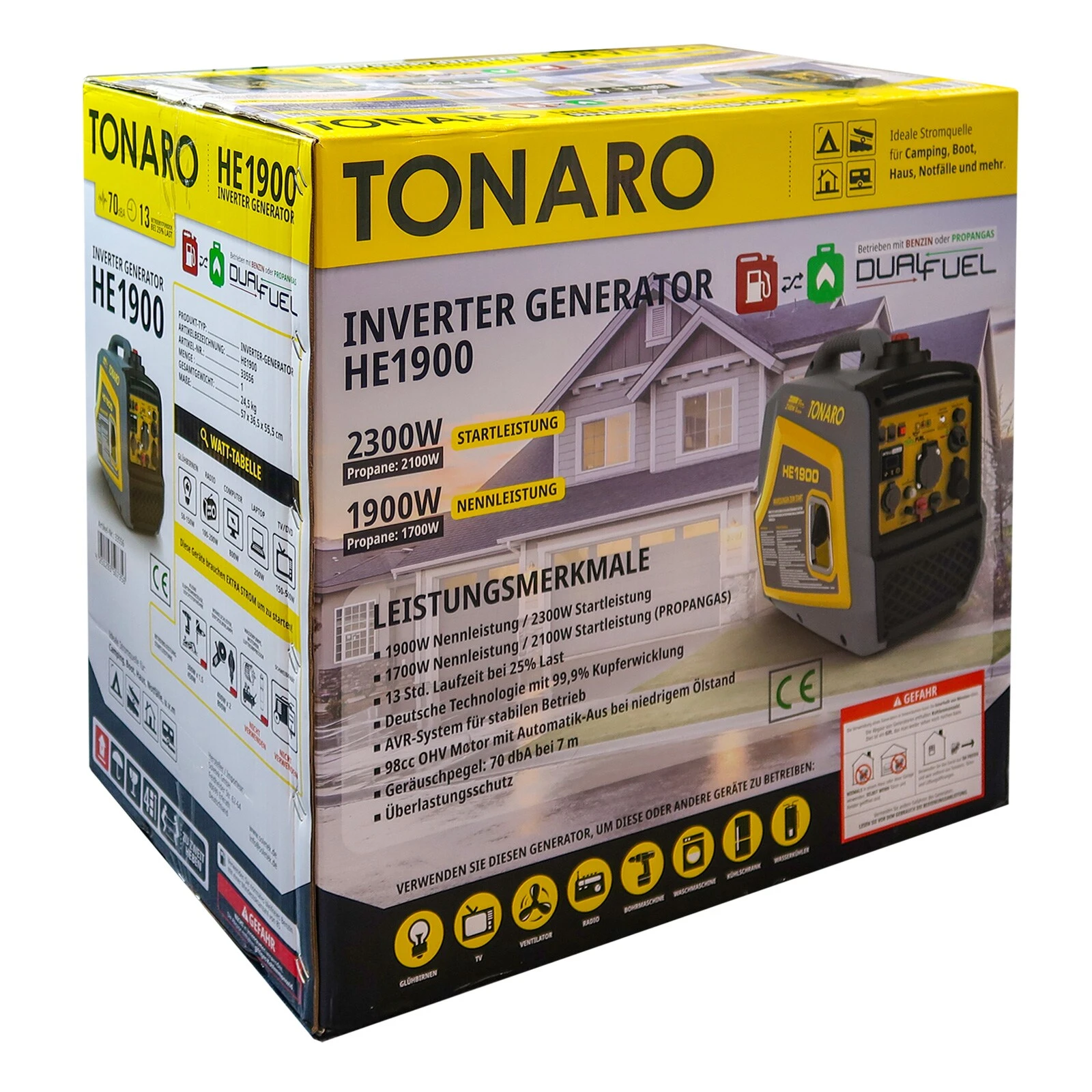 Tonaro Dual- Inverter Generator HE 1900 1 Tonaro Dual- Inverter Generator HE 1900
