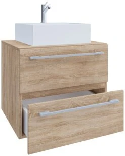 VCM 2-tlg. Waschplatz Waschtisch Badmöbel Set Waschbecken Badinos Ll 2 Schublade -Black & Decker 8600043100 918805 prod 003