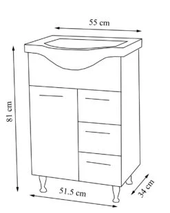 VCM 3-tlg. Waschplatz Waschtisch Badmöbel Set Waschbecken Schublade Spiegelschrank Lisalo L 7 VCM 3-tlg. Waschplatz Waschtisch Badmöbel Set Waschbecken Schublade Spiegelschrank Lisalo L -Black & Decker 8600043100 919123 prod 003