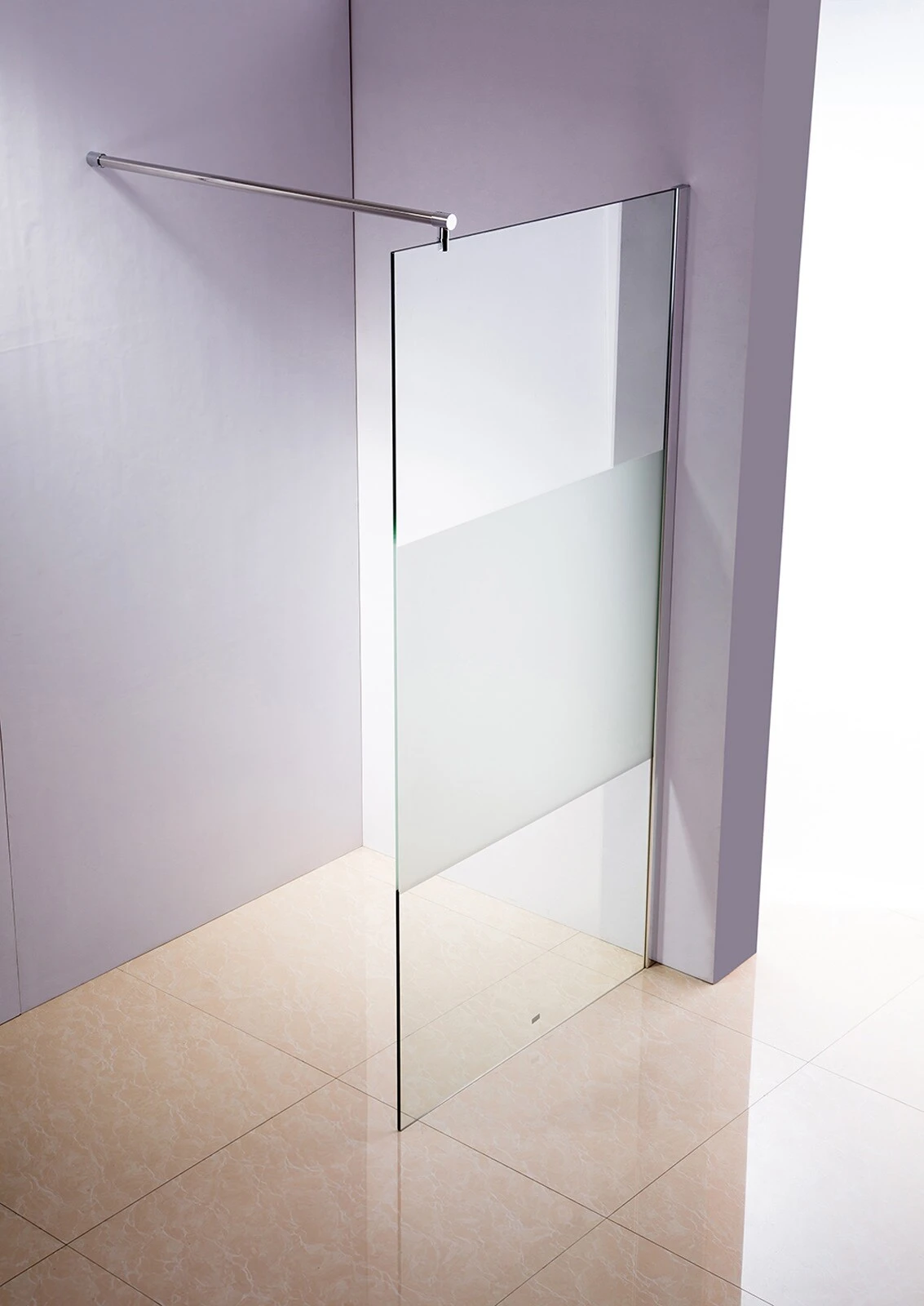 CLP Edelstahl-Duschabtrennung, NANO Glas, Haltestange: RUND (bis Zu 3 Glasfarben Und 20 Größen Wählbar) 1 CLP Edelstahl-Duschabtrennung, NANO Glas, Haltestange: RUND (bis Zu 3 Glasfarben Und 20 Größen Wählbar)