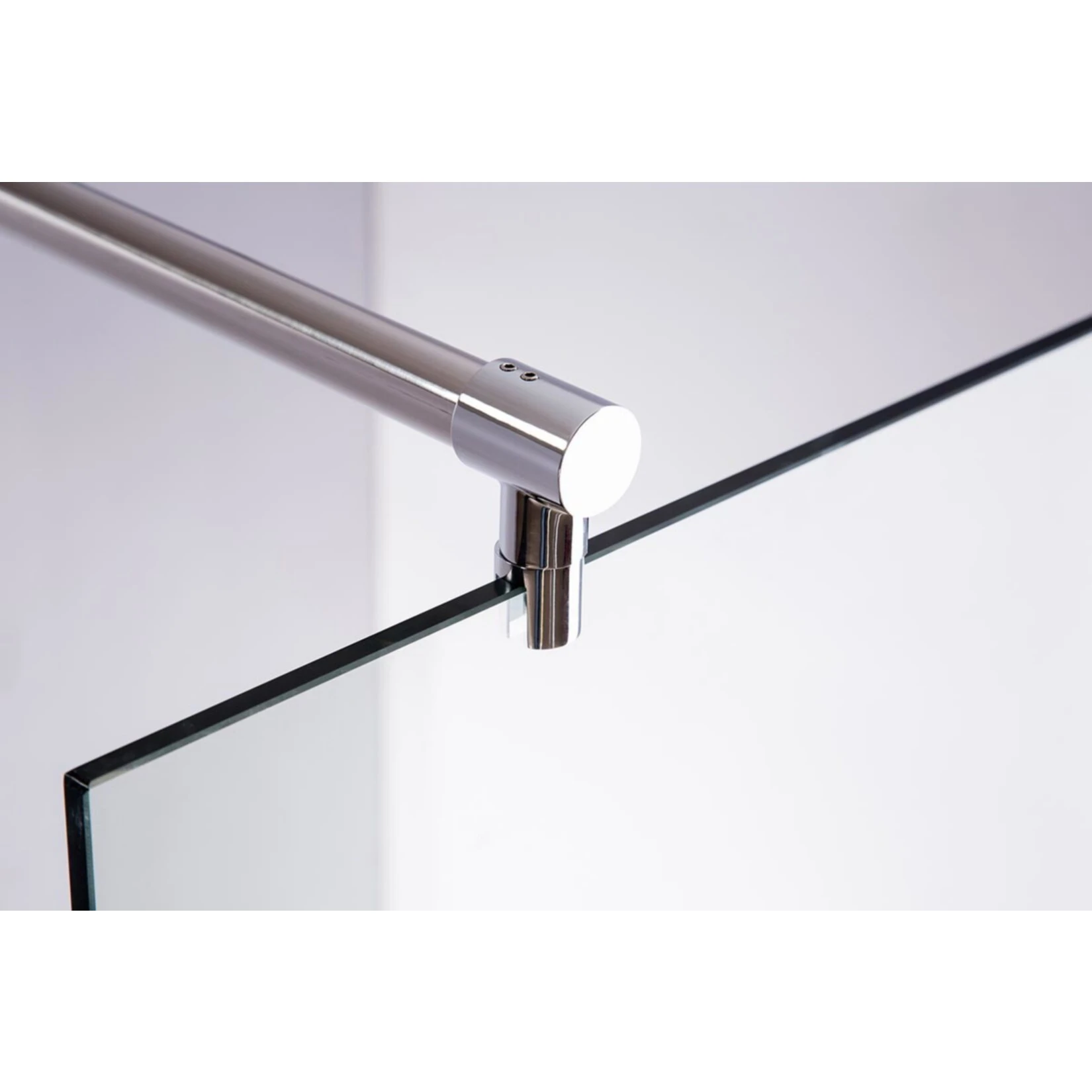 CLP Edelstahl-Duschabtrennung, NANO Glas, Haltestange: RUND (bis Zu 3 Glasfarben Und 20 Größen Wählbar) 4 CLP Edelstahl-Duschabtrennung, NANO Glas, Haltestange: RUND (bis Zu 3 Glasfarben Und 20 Größen Wählbar) – Bild 4