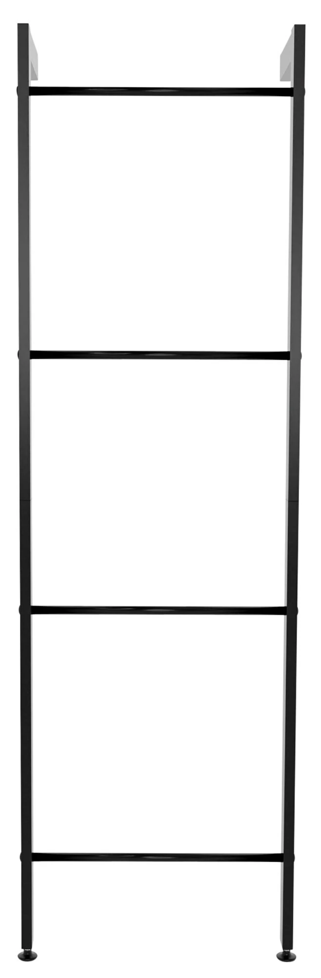 CLP Handtuchhalter Betti I Handtuchständer Aus Metall I Stehende Badetuchleiter Schwarz 2 CLP Handtuchhalter Betti I Handtuchständer Aus Metall I Stehende Badetuchleiter Schwarz – Bild 2