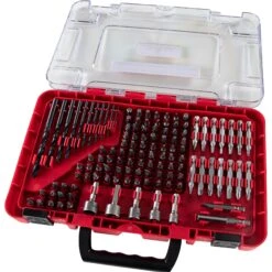 WMC TOOLS Bitkasten Bohrer Bitset Bitsatz Profi Bit Set Werkzeugset Heimwerker 120-teilig Haushalts Werkzeug Set Stecknuss Bits