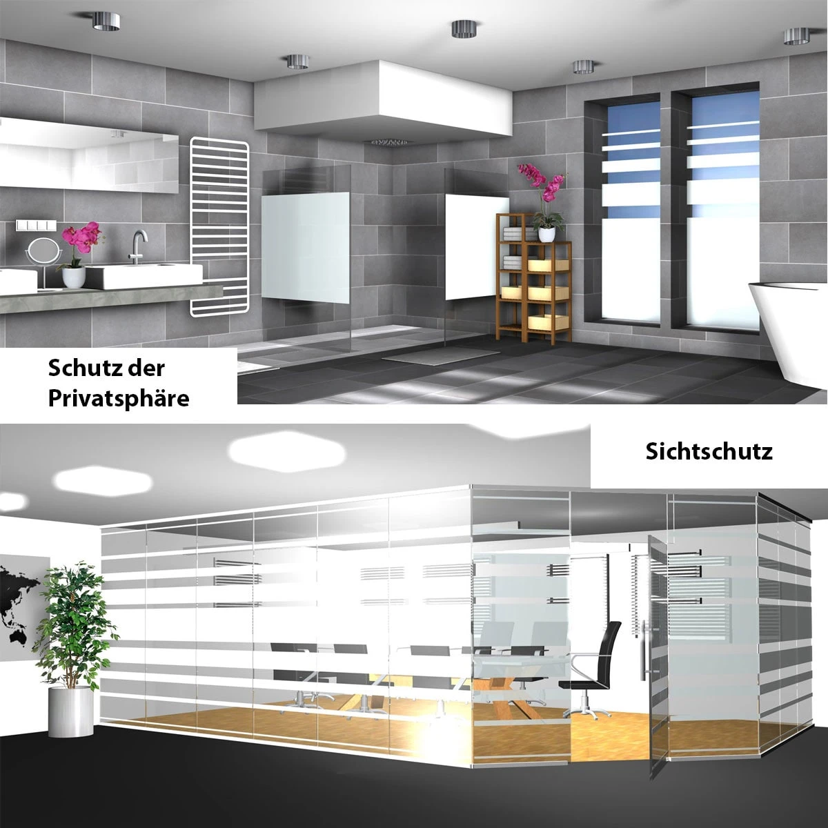 Fensterfolie 90x200 Cm Milchglas Blickdicht Sonnenschutz Selbstklebend Statisch 6 Fensterfolie 90x200 Cm Milchglas Blickdicht Sonnenschutz Selbstklebend Statisch – Bild 6