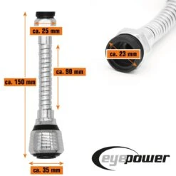 15.5cm Wasserhahn Verlängerung - M22/M24 Perlator Strahlregler Flexischlauch 8 15.5cm Wasserhahn Verlängerung - M22/M24 Perlator Strahlregler Flexischlauch -Black & Decker 8600295800 4552 prod 003