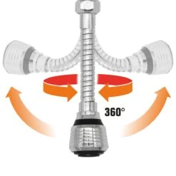15.5cm Wasserhahn Verlängerung - M22/M24 Perlator Strahlregler Flexischlauch 11 15.5cm Wasserhahn Verlängerung - M22/M24 Perlator Strahlregler Flexischlauch -Black & Decker 8600295800 4552 prod 006