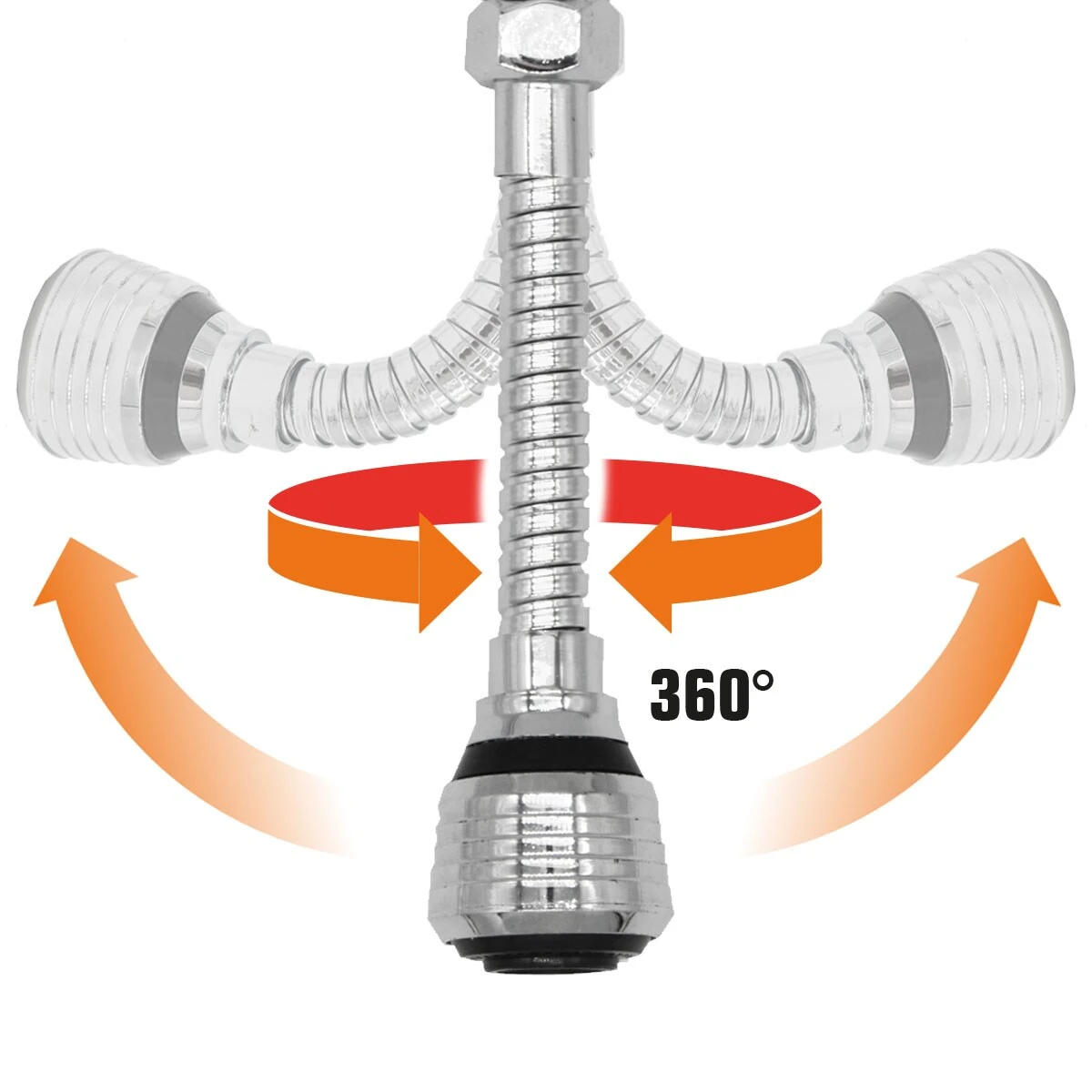 15.5cm Wasserhahn Verlängerung - M22/M24 Perlator Strahlregler Flexischlauch 6 15.5cm Wasserhahn Verlängerung - M22/M24 Perlator Strahlregler Flexischlauch – Bild 6