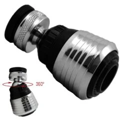 Wasserhahn Aufsatz 360° Schwenkbrause Perlator Sparventil Strahlregler