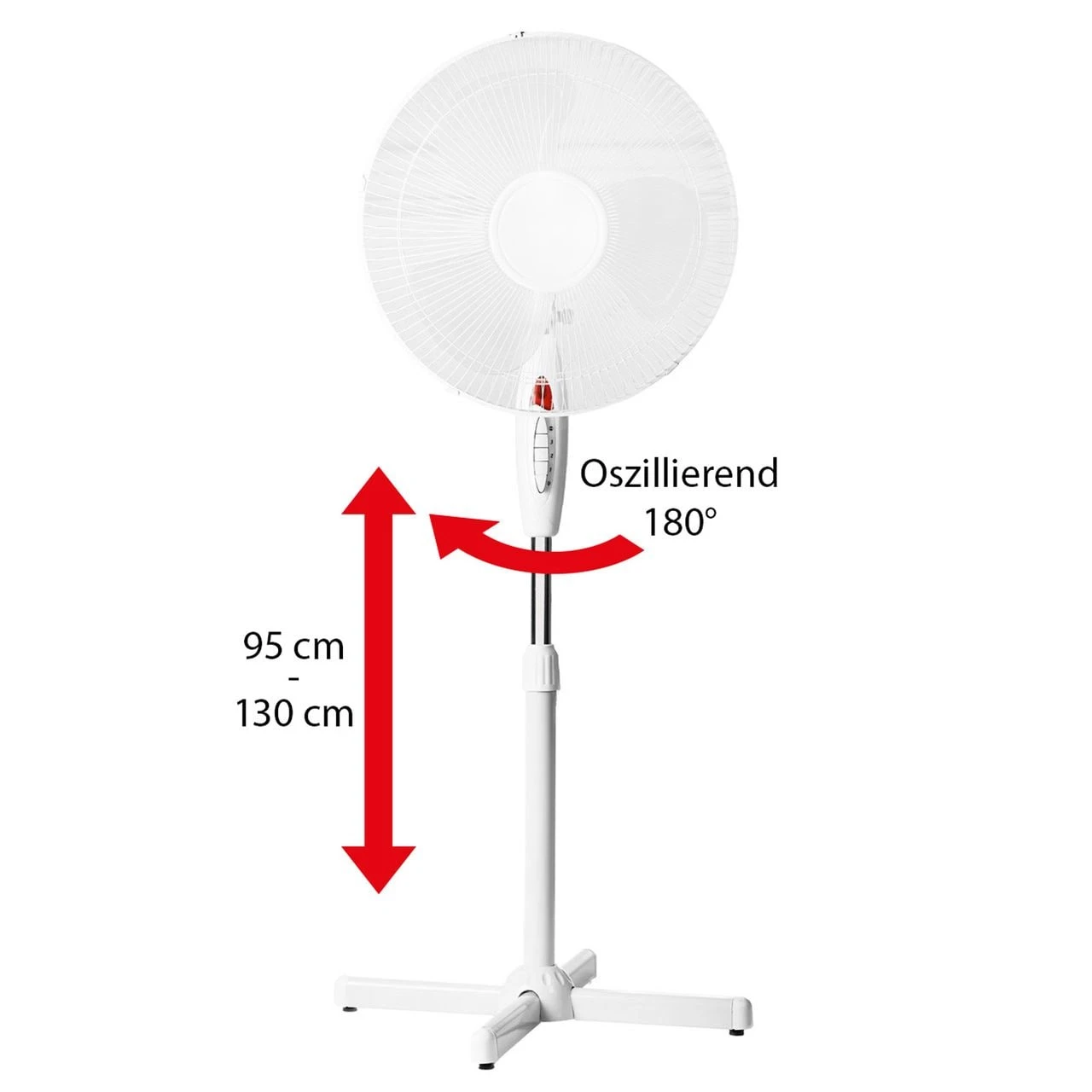 LEX Standventilator Ø40 Cm Nachtlicht Weiß 1 LEX Standventilator Ø40 Cm Nachtlicht Weiß