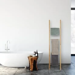 Relaxdays Handtuchleiter Bambus Klappbar 8 Relaxdays Handtuchleiter Bambus Klappbar -Black & Decker 8600323900 100250140 prod 003