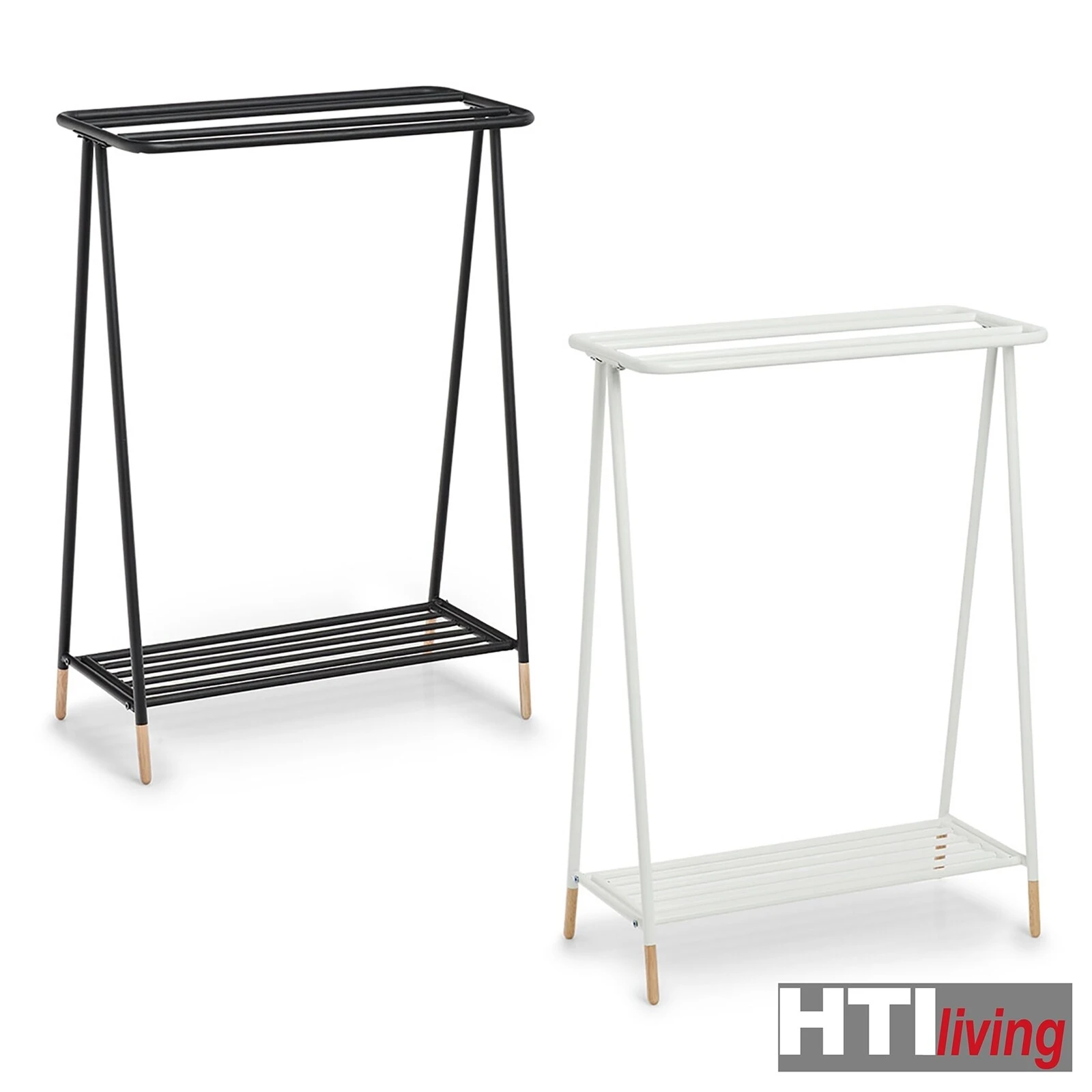 HTI-Living Handtuchständer Metall, Holz 4 HTI-Living Handtuchständer Metall, Holz – Bild 4