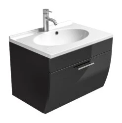 Posseik Waschplatz Salona Anthrazit Waschtisch Inkl. Mineralguss-Waschbecken -Black & Decker 8600335800 13227 prod 003