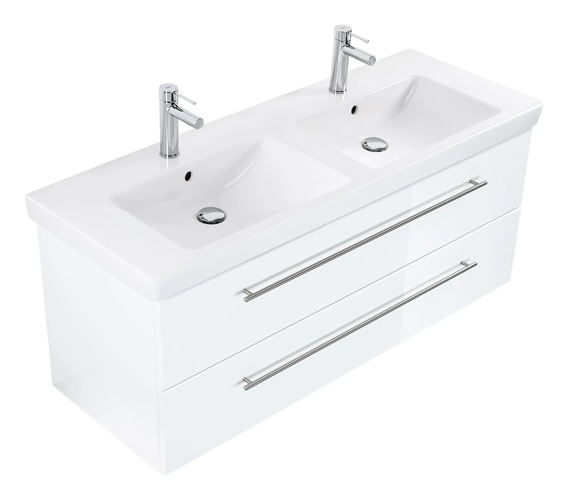 POSSEIK Badmöbel Villeroy & Boch Waschbecken Subway 2.0 130cm Doppelwaschtisch 1 POSSEIK Badmöbel Villeroy & Boch Waschbecken Subway 2.0 130cm Doppelwaschtisch