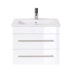 Posseik Badmöbel Inkl. Villeroy & Boch Waschbecken Venticello 60cm Waschtisch