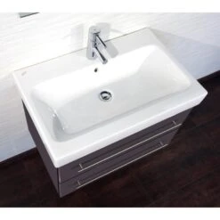 KERAMAG Waschtisch Waschbecken Badmöbel Unterschrank Icon B: 75 Cm Anthrazit -Black & Decker 8600335800 18745 prod 004