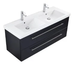 POSSEIK Waschtisch Inkl. Villeroy & Boch Doppel Waschbecken Subway 2.0 130 Cm -Black & Decker 8600335800 18756 prod 004