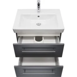 Badmöbel Inkl. Villeroy & Boch Waschbecken Subway 2.0 60cm Anthrazit Seidenglanz -Black & Decker 8600335800 18761 prod 006