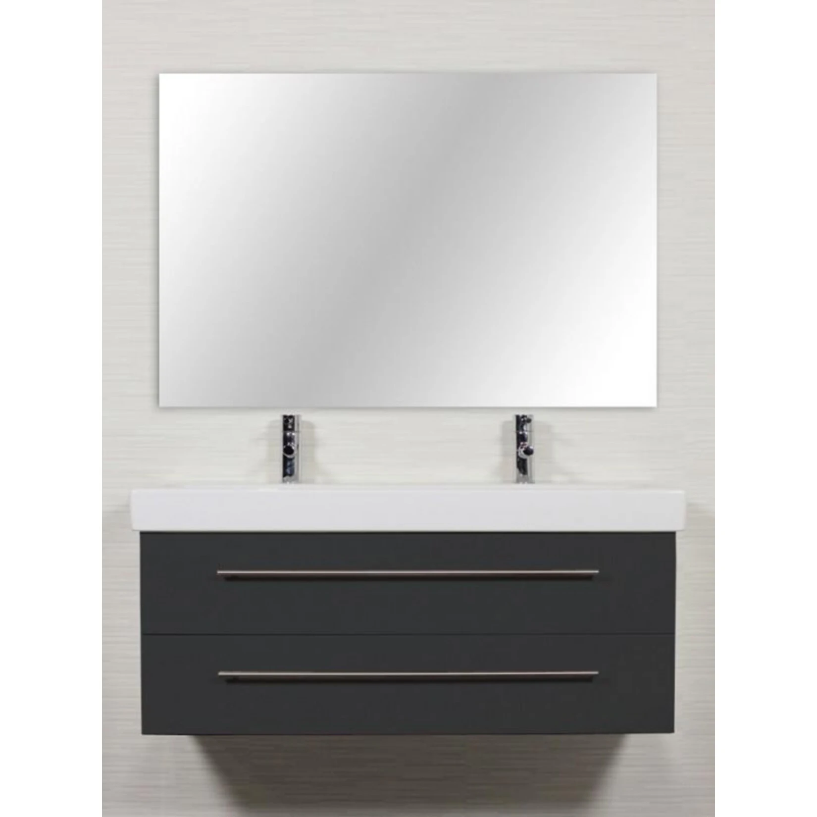 KERAMAG Waschtisch Doppel Waschbecken Bad Unterschrank Icon B: 120 Cm Anthrazit 3 KERAMAG Waschtisch Doppel Waschbecken Bad Unterschrank Icon B: 120 Cm Anthrazit – Bild 3