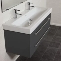 KERAMAG Waschtisch Doppel Waschbecken Bad Unterschrank Icon B: 120 Cm Anthrazit 9 KERAMAG Waschtisch Doppel Waschbecken Bad Unterschrank Icon B: 120 Cm Anthrazit -Black & Decker 8600335800 18775 prod 005