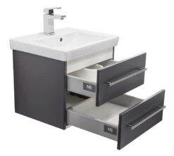 Badmöbel Inkl. Villeroy & Boch Waschbecken Subway 2.0 50cm Anthrazit Seidenglanz -Black & Decker 8600335800 18787 prod 003
