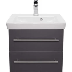 Badmöbel Inkl. Villeroy & Boch Waschbecken Subway 2.0 50cm Anthrazit Seidenglanz -Black & Decker 8600335800 18787 prod 004