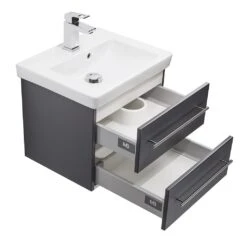 Badmöbel Inkl. Villeroy & Boch Waschbecken Subway 2.0 50cm Anthrazit Seidenglanz -Black & Decker 8600335800 18787 prod 006