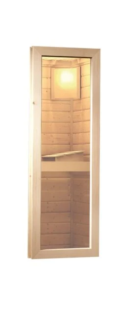 Karibu Saunahaus "Ondo 1" SET Naturbelassen Mit Ofen 9 KW Ext. Strg, Kabel, Dachfolie, Fenster -Black & Decker 8600335800 54703 prod 005