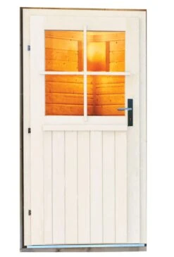 Karibu Saunahaus "Ondo 1" SET Terragrau Mit Ofen 9 KW Ext. Strg, Kabel, Dachfolie, Fenster -Black & Decker 8600335800 54706 prod 005