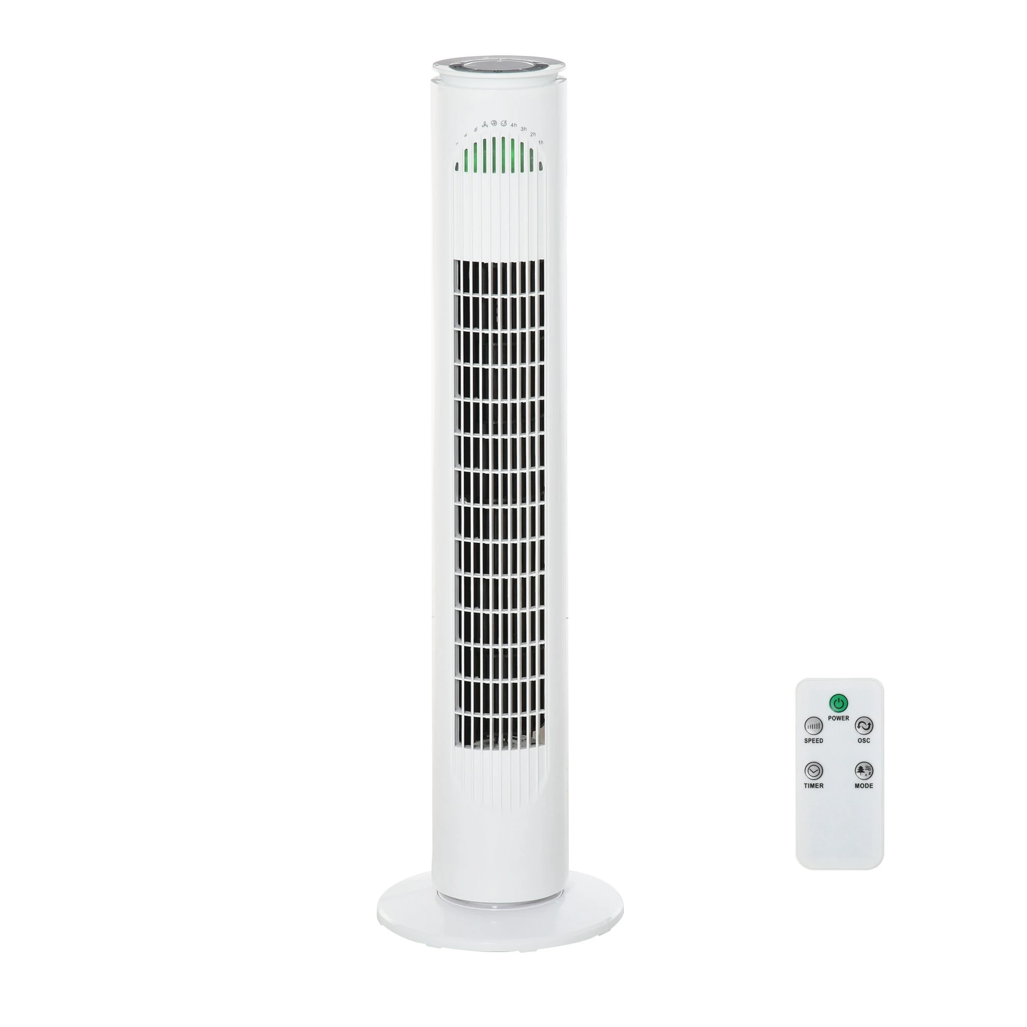 HOMCOM Turmventilator Mit 3 Belüftungsstufen Weiß 22 X 22 X 77 Cm (BxTxH) | Säulenventilator Klimagerät Ventilator Kühlung 2 HOMCOM Turmventilator Mit 3 Belüftungsstufen Weiß 22 X 22 X 77 Cm (BxTxH) | Säulenventilator Klimagerät Ventilator Kühlung – Bild 2