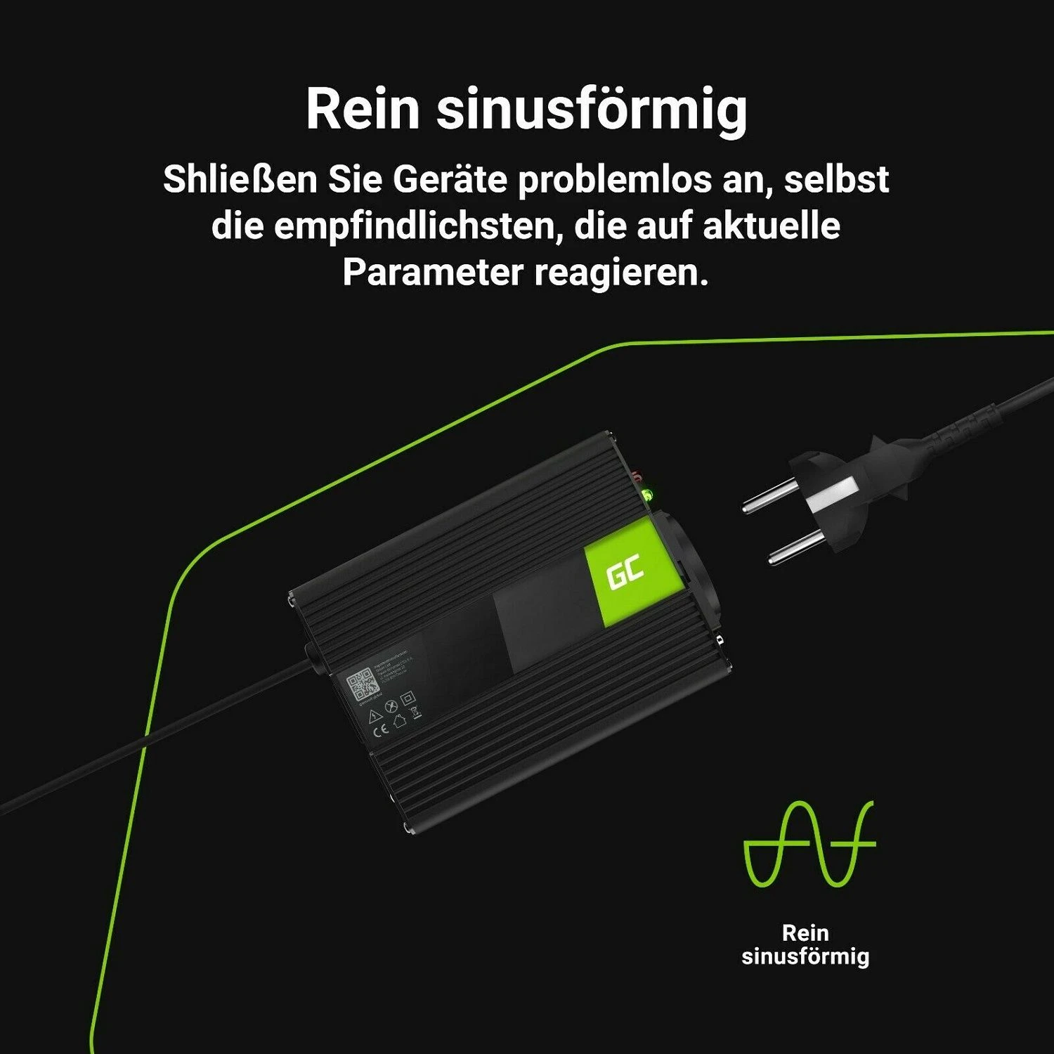 Green Cell Wechselrichter Spannungswandler 12V 150W/300W 3 Green Cell Wechselrichter Spannungswandler 12V 150W/300W – Bild 3