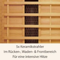 Artsauna Infrarotkabine Wärmekabine Oslo Mit Keramikstrahlern & Hemlockholz -Black & Decker 8600348200 19015303 prod 003