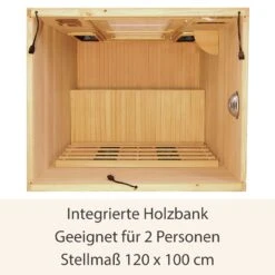 Artsauna Infrarotkabine Wärmekabine Oslo Mit Keramikstrahlern & Hemlockholz -Black & Decker 8600348200 19015303 prod 004