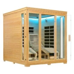 Artsauna Infrarotkabine Wärmekabine Billund Flächenstrahler & Hemlockholz -Black & Decker 8600348200 48797799 prod 006