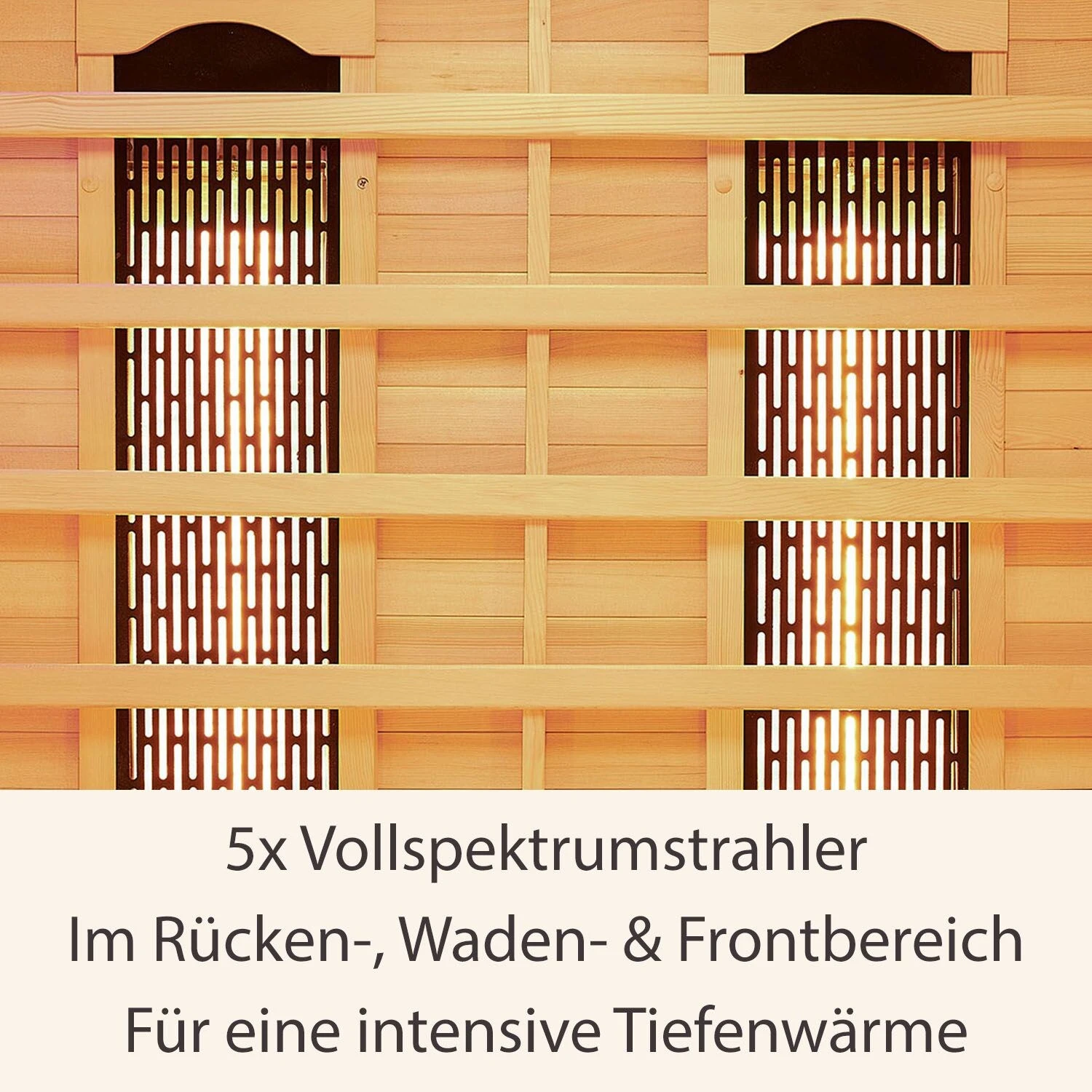 Artsauna Infrarotkabine Wärmekabine Oslo Mit Vollspektrumstrahlern & Hemlockholz 3 Artsauna Infrarotkabine Wärmekabine Oslo Mit Vollspektrumstrahlern & Hemlockholz – Bild 3