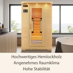 Artsauna Infrarotkabine Wärmekabine Oslo Mit Vollspektrumstrahlern & Hemlockholz 11 Artsauna Infrarotkabine Wärmekabine Oslo Mit Vollspektrumstrahlern & Hemlockholz -Black & Decker 8600348200 52728126 prod 006