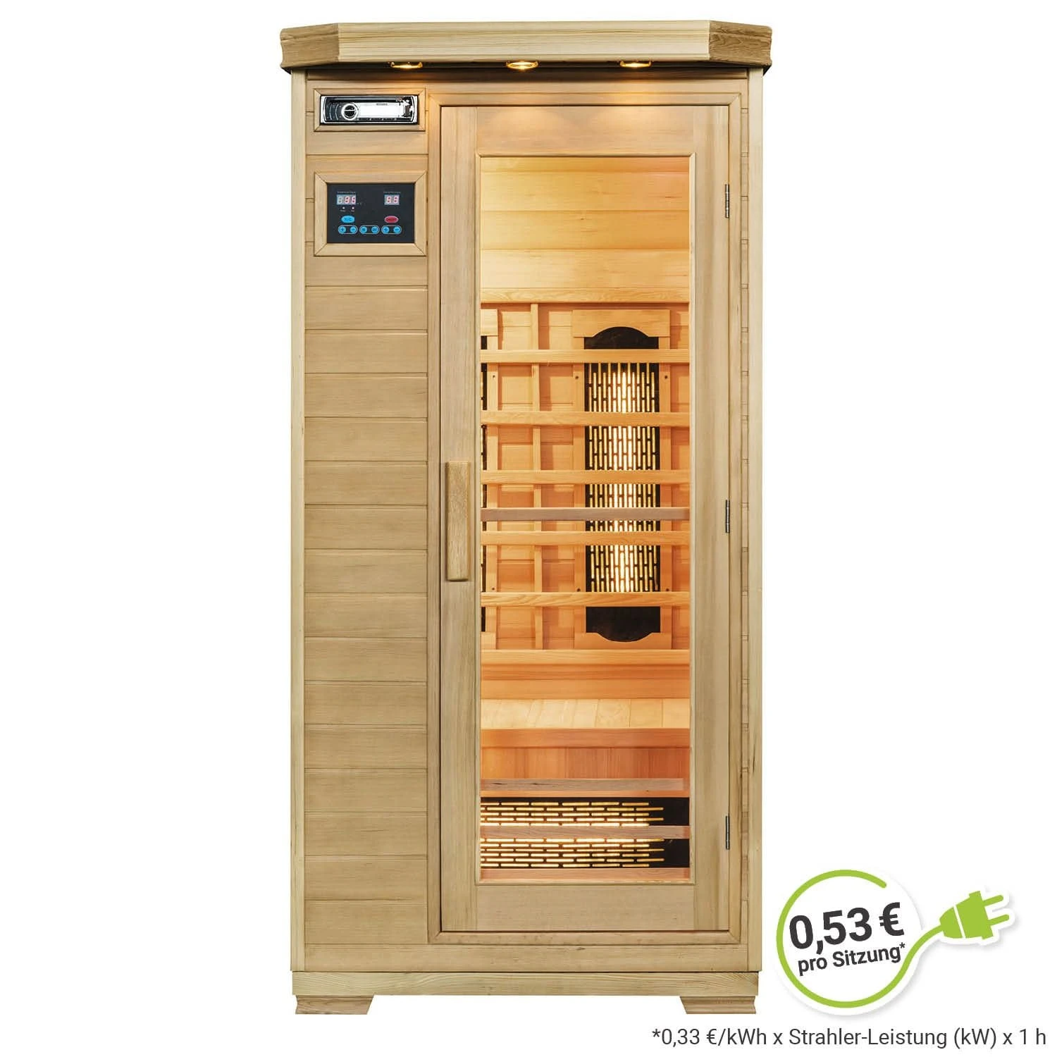 Artsauna Infrarotkabine Wärmekabine Trondheim Mit Vollspektrumstrahlern & Hemlockholz 1 Artsauna Infrarotkabine Wärmekabine Trondheim Mit Vollspektrumstrahlern & Hemlockholz