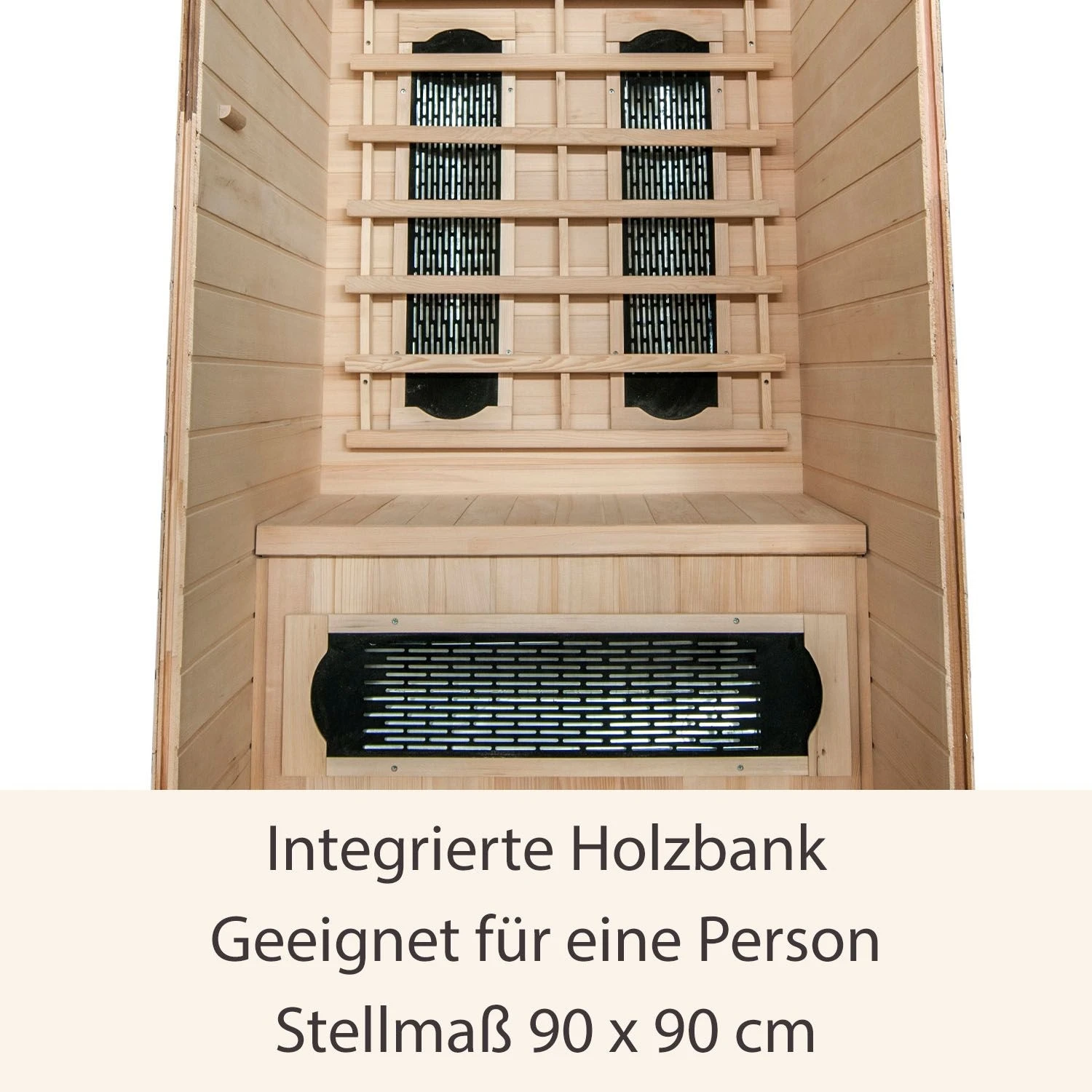 Artsauna Infrarotkabine Wärmekabine Trondheim Mit Vollspektrumstrahlern & Hemlockholz 5 Artsauna Infrarotkabine Wärmekabine Trondheim Mit Vollspektrumstrahlern & Hemlockholz – Bild 5