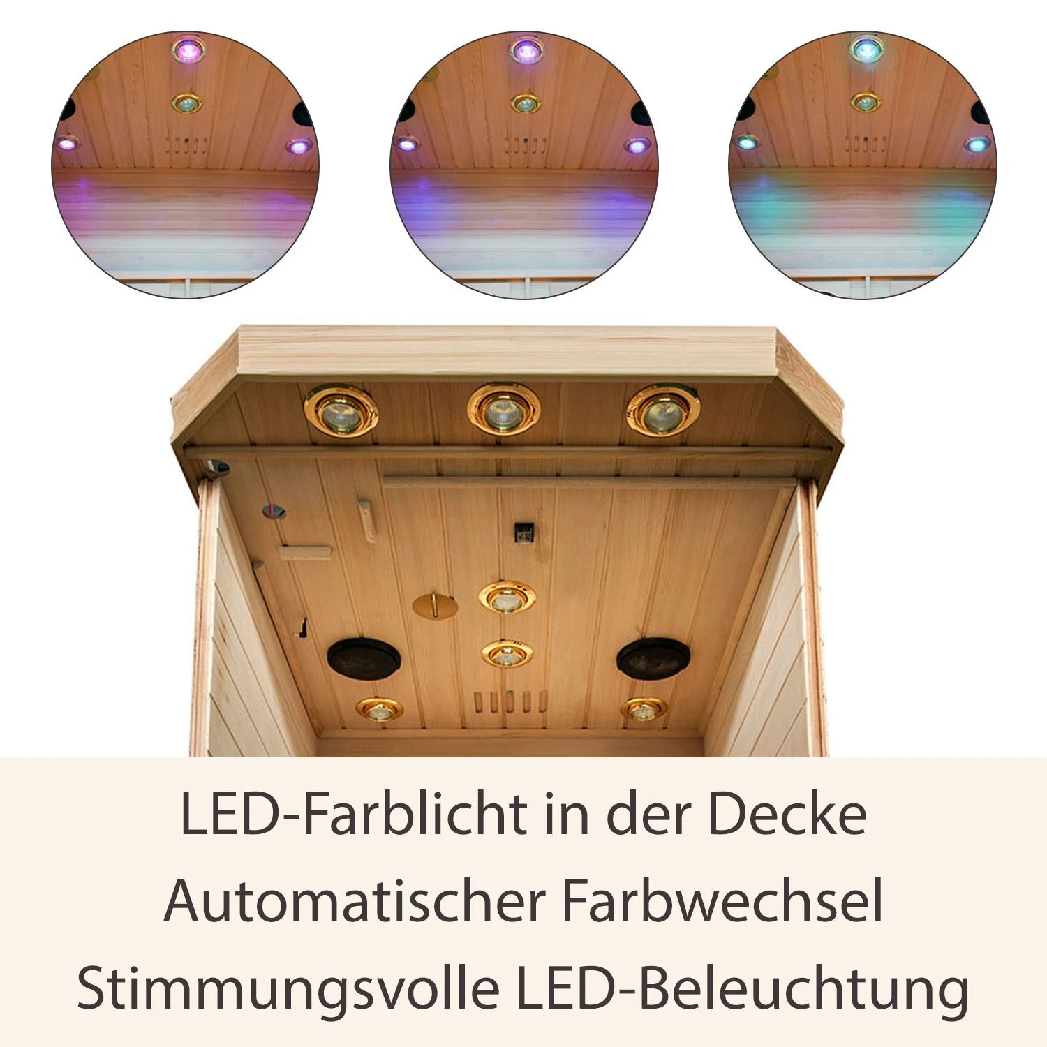 Artsauna Infrarotkabine Wärmekabine Trondheim Mit Vollspektrumstrahlern & Hemlockholz 6 Artsauna Infrarotkabine Wärmekabine Trondheim Mit Vollspektrumstrahlern & Hemlockholz – Bild 6