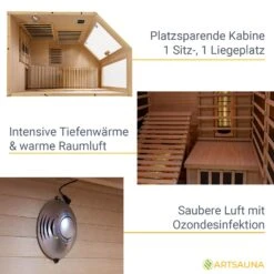 Artsauna Infrarotkabine Wärmekabine Kolding Mit Triplex-Heizsystem & Hemlockholz 9 Artsauna Infrarotkabine Wärmekabine Kolding Mit Triplex-Heizsystem & Hemlockholz -Black & Decker 8600348200 54964072 prod 004