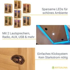 Artsauna Infrarotkabine Wärmekabine Kolding Mit Triplex-Heizsystem & Hemlockholz 10 Artsauna Infrarotkabine Wärmekabine Kolding Mit Triplex-Heizsystem & Hemlockholz -Black & Decker 8600348200 54964072 prod 005
