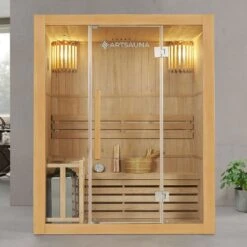Artsauna Saunakabine Tampere Mit Harvia Ofen – 2 Personen – Hemlock Holz & Glasfront – Inkl. Zubehör 7 Artsauna Saunakabine Tampere Mit Harvia Ofen – 2 Personen – Hemlock Holz & Glasfront – Inkl. Zubehör -Black & Decker 8600348200 73586287 prod 002