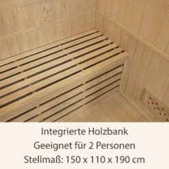 Artsauna Saunakabine Tampere Mit Harvia Ofen – 2 Personen – Hemlock Holz & Glasfront – Inkl. Zubehör 9 Artsauna Saunakabine Tampere Mit Harvia Ofen – 2 Personen – Hemlock Holz & Glasfront – Inkl. Zubehör -Black & Decker 8600348200 73586287 prod 004