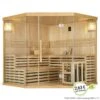 Artsauna Saunakabine Espoo200 Premium Mit Harvia Ofen – 5 Personen – Hemlock Holz & Glasfront