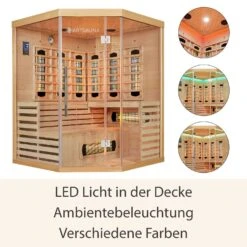 Artsauna Infrarotkabine Kiruna150 Dual Technologie – 8 Vollspektrumstrahler & 1 Flächenstrahler -Black & Decker 8600348200 74542161 prod 006