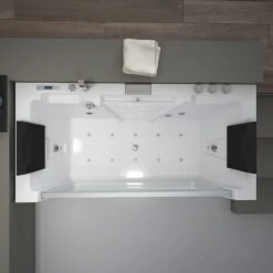 TroniTechnik Whirlpool Badewanne MYKONOS 180cm X 88cm Mit Heizung, Wasserfall, Hydromassage Und Farblichtherapie 8 TroniTechnik Whirlpool Badewanne MYKONOS 180cm X 88cm Mit Heizung, Wasserfall, Hydromassage Und Farblichtherapie -Black & Decker 8600355400 1592 prod 003