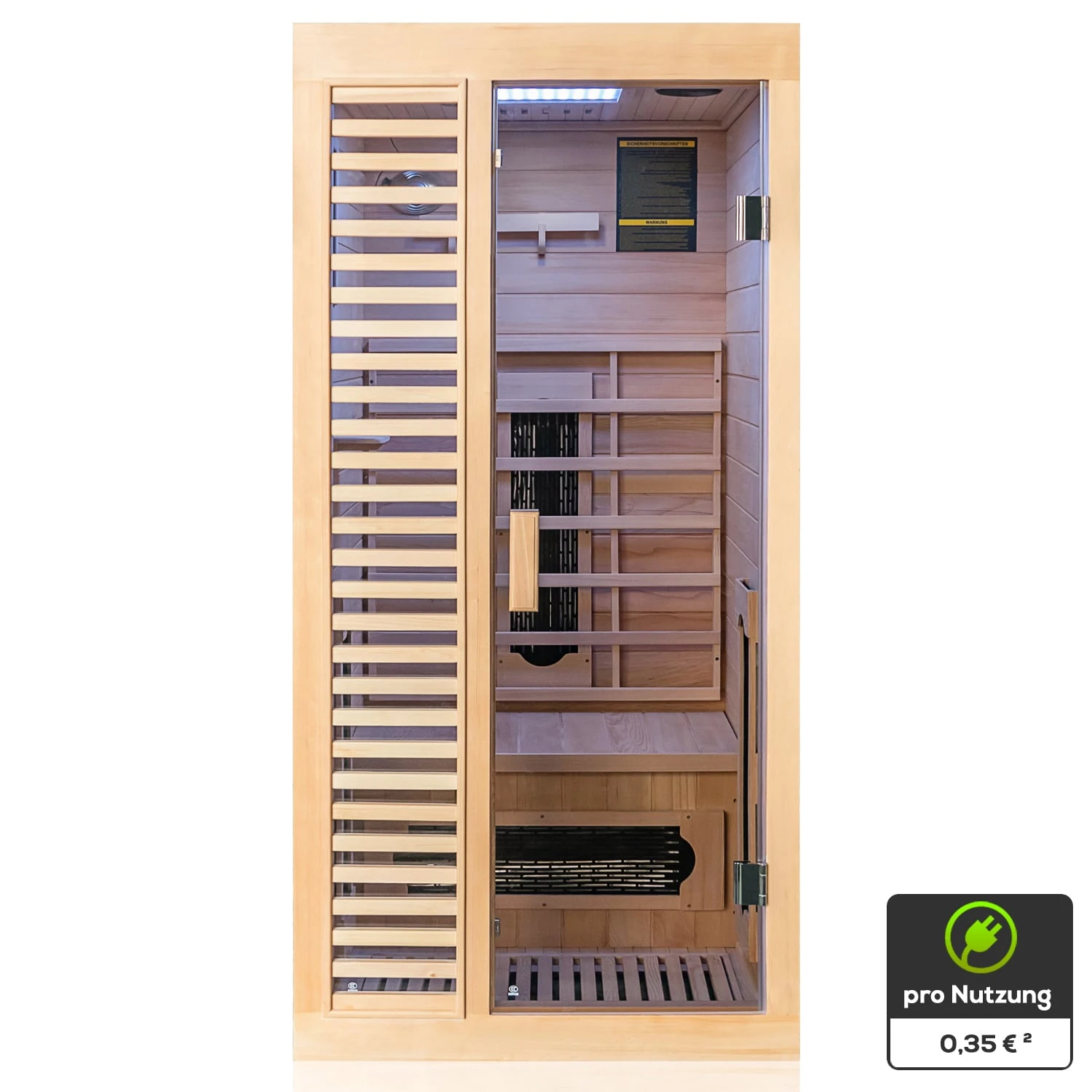 Dewello Infrarotkabine Infrarotsauna HAMLIN 90cm X 90cm Inkl. Keramikstrahler, Karbon Bodenstrahler 1 Dewello Infrarotkabine Infrarotsauna HAMLIN 90cm X 90cm Inkl. Keramikstrahler, Karbon Bodenstrahler