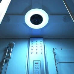 TroniTechnik Fertigdusche Komplettdusche Duschtempel TINOS 135cm X 80cm, Inkl. Farblicht, Radio, Massage -Black & Decker 8600355400 2128 prod 005